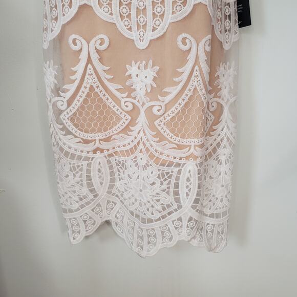 Lulu's White Lace Midi Dress - Picture 7 of 12
